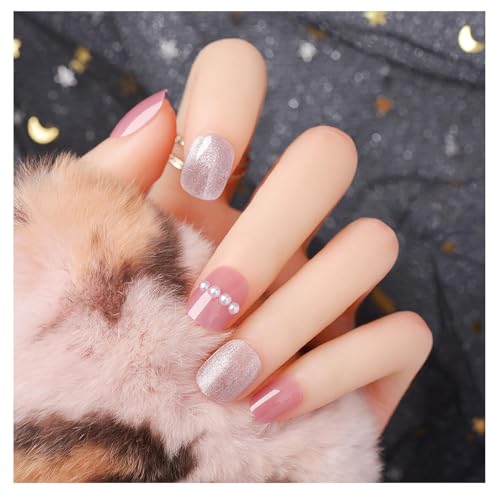 ネイルチップ 24枚入 ネイルチップ ショート 秋冬 ネイルチップ 人気 和風 かわいい シンプル おしゃれ 成人式 入学式 卒業式 結婚式 パーティー 花嫁ネイル 光沢 つけ爪 日常生活に使用できます 両面テープ ウッドスティック ネイルファイル付き シ