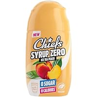 CHIEFS Syrup Zero, Peach Ice Tea, 65ml, für mehr als 8l Fertiggetränk, Sirup zuckerfrei mit echten Fruchtextrakten, vegan, zero Kalorien, made in Germany