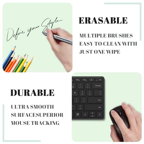 Image of Dry Erase Desk Mat, Erasable Writing White Board for Making Plans | Waterproof Desk Pad, Non-Slip Large Desktop Protector for Office, Home, School 31 inchx13 inch
