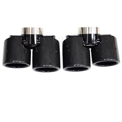 Embout d'échappement carré noir Defender 90 110 en acier inox 2020-2024