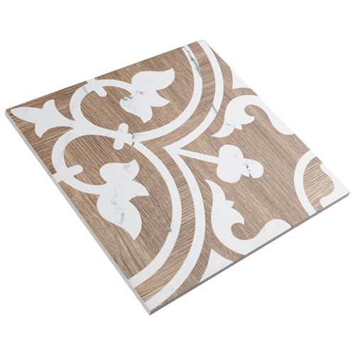 Llama Arte Loire Verso Noce 9-3/4" x 9-3/4" Porcelain Floor and Wall Tile