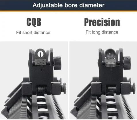 Miniatura 4 de Mira abatible de 45 grados  Diseño de perfil bajo, transición rápida, mira delantera y trasera abatible s-i-g-h-t con ranura de 3 y 5 piezas