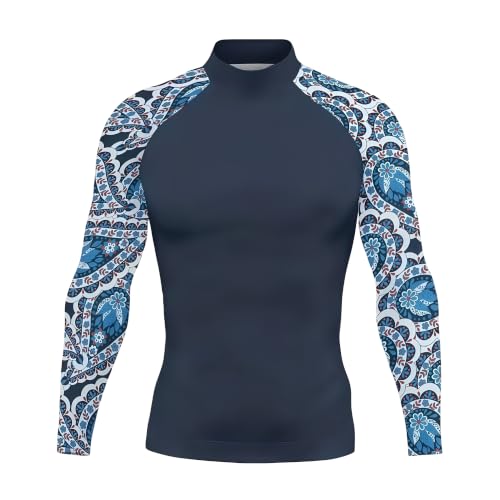 T-shirt homme manche longue surf contre les coups de soleil sur la plage