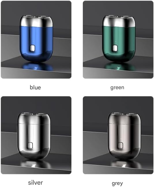 Miniatura 6 de Ivyever - Maquinilla de afeitar eléctrica recargable impermeable Ipx-7, mini afeitadora eléctrica portátil unisex, mini afeitadora eléctrica