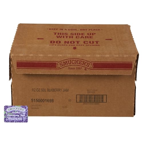 Smucker's Seedless Blackberry Jam, Portion Control, 0.5 Ounces