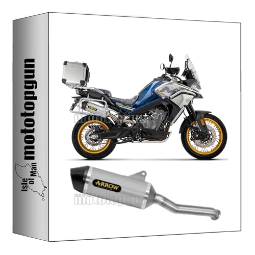 Escape homologado Arrow con fondo de carby para CF Moto 800 MT 2022 2023 71943AK