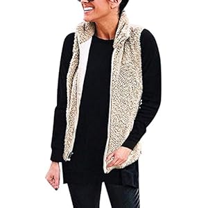 FEOYA Fleecevest dames wintervest outdoor fleecejack bodywarmer vrijetijdsvest softshellvest outwear voor vrouwen -S-2XL