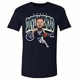 500 LEVEL Donte DiVincenzo Minnesota Timberwolves Shirt - Donte DiVincenzo Minnesota Timberwolves Cartoon NBA WHT (True Navy, Large)