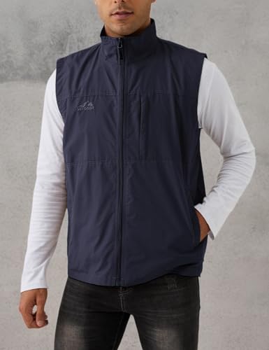 Image of Gihuo Men's Fishing Vest Utility Vest Casual Outdoor Quick Dry Safari Travel Golf Vest Work Vest