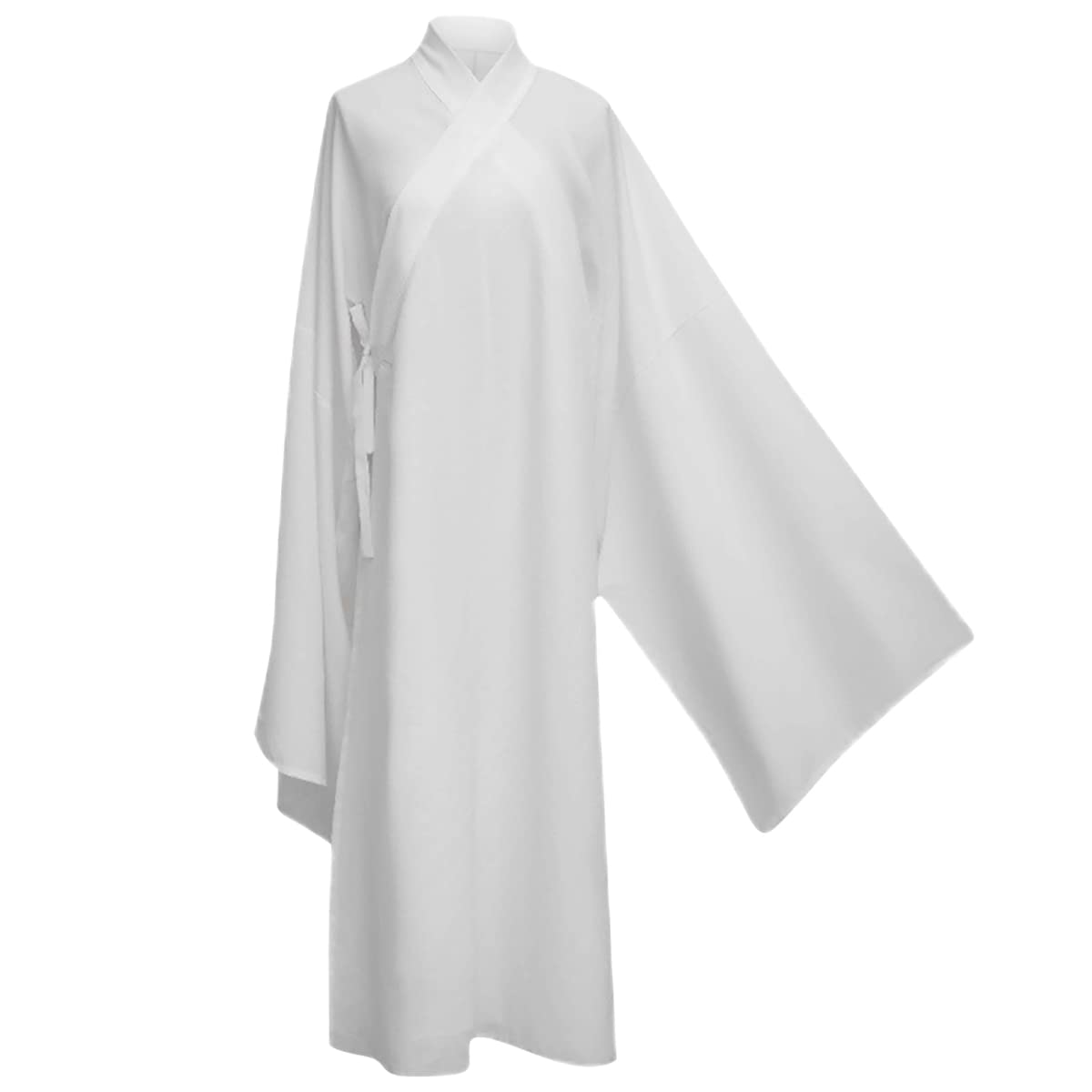 GenericAncient Chinese Pajamas Long Seeve Hanfu Top White Inner Shirt Sleepwear