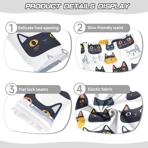 Cat Cartoon Animal Girls Casual Leggings for Kids Printed Long Pant Bottoms Stretch and Soft3