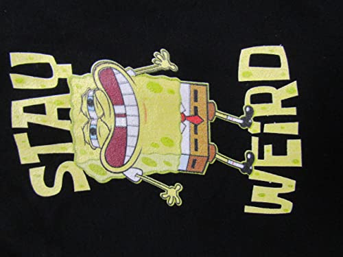 Spongebob Squarepants Cartoon Character Mens Black Sleep Pajama Pants2