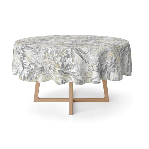 Martina Home Mantel RESINADO Danubio Gris 140 Redondo