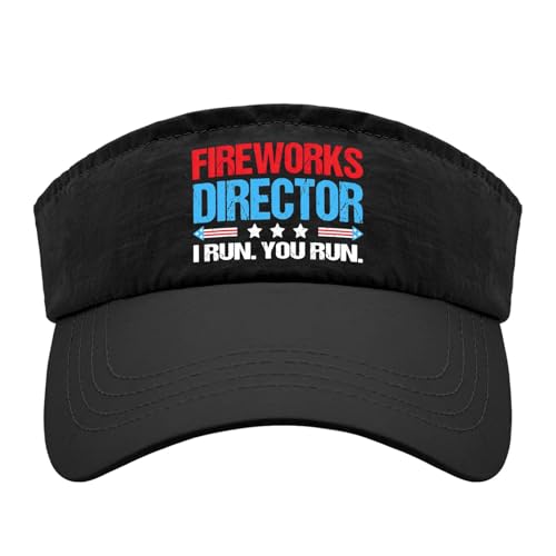 Image of Fireworks Director I Run You Run hat Womans hat Chestnut red Mens Hats and caps Gifts Running Caps July 4th (US, Alpha, One Size, 1)