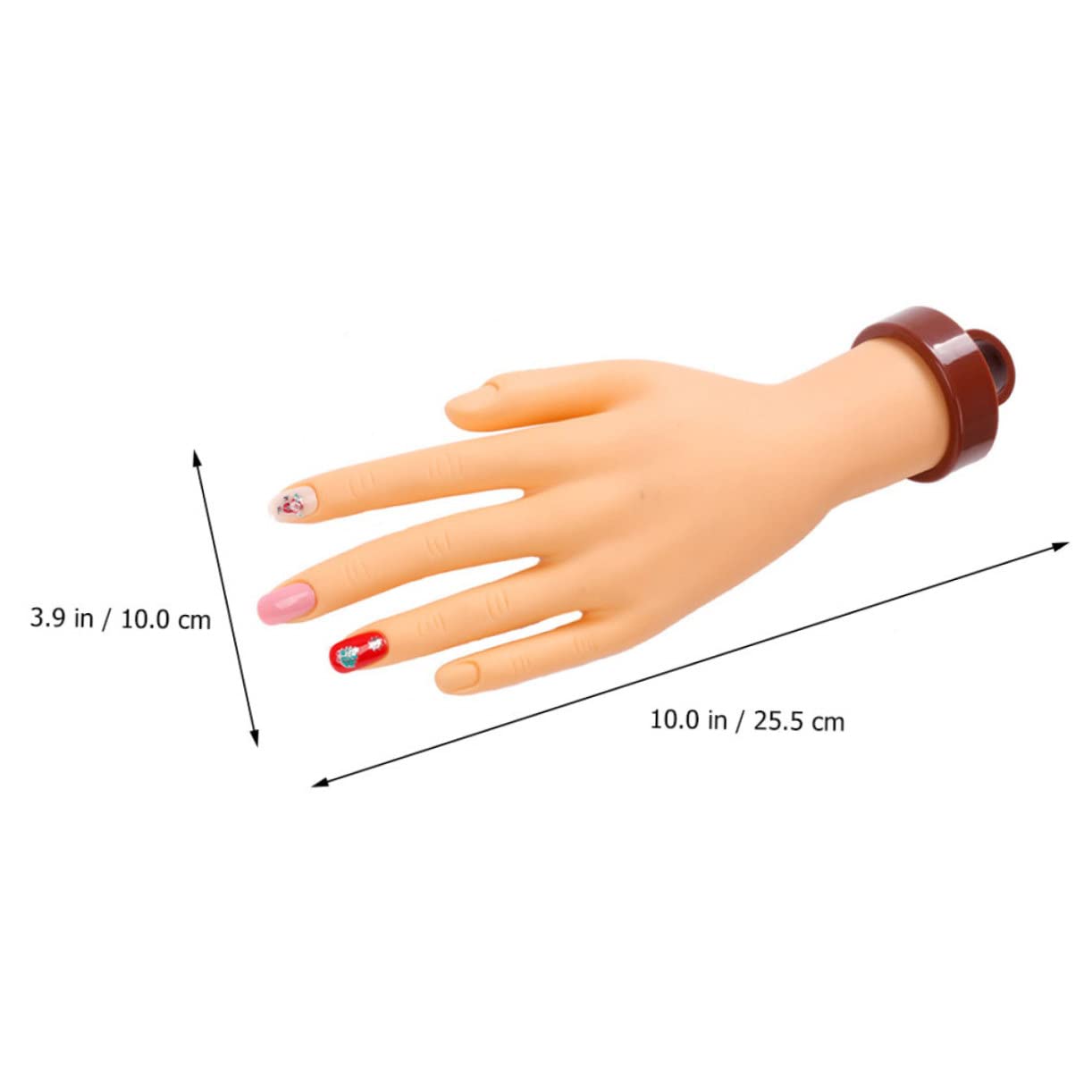 Professional Manicure Training Hand Fake Hands for Nail Decorations Nail Art Model Lightweight Material