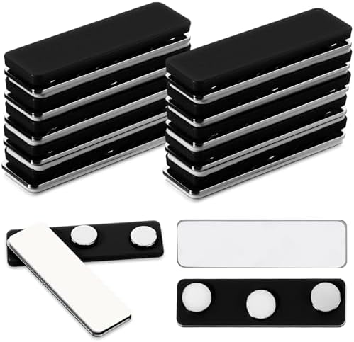 Relaxweex 24 Pairs Outdoor Curtain Magnets Closure with Strongest Magnets, Waterproof Curtain Clips for Heavy Wind, Patio, Gazebo, Mosquito Netting, Flags, Indoor, Outdoor Use(Black)