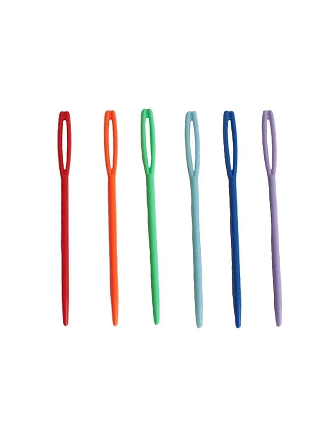 Gemsy Large Eye Plastic Needles - Pack of 5, Plastic Weaving Needles, Yarn Needles, Learning Needles, Safety Plastic Lacing Needles for Kids (Quantity 5) 3