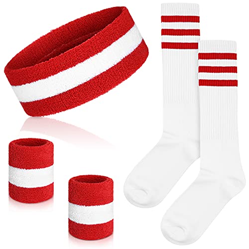 Bandas para sudor contra irritación set con calcetines altos para evitar rozaduras