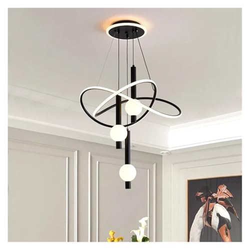 Lustre LED moderne à intensité variable avec boule décorative
