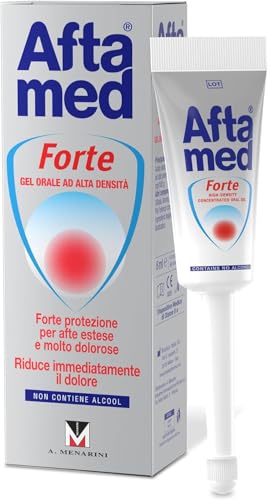 Aftamed Gel Forte indicato per Afte, Stomatiti Aftose, Lesioni del cavo orale - Tubetto da 8ml