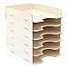 Produktbild myORGA no.8 - Briefablage 6-fach, Ablagefächer, Ablagekorb, Dokumentenablage für Schreibtisch, Büro und Schule aus Holz