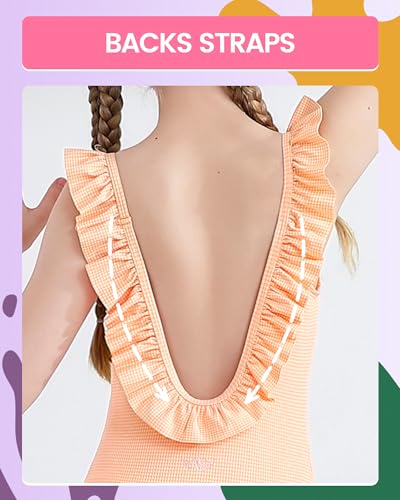 Image of Angel season Girls Swimsuits Kids Bathing Suit One Piece Swimwear with UPF 50+ Cute