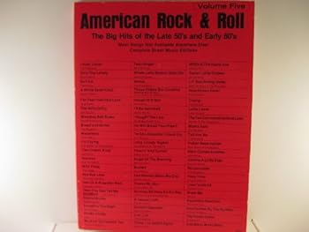 Paperback American Rock & Roll Volume Five: The Big Hits of the Late 50's and Early 60's Book