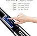 OBOR Electric Arc USB Lighter Touch Sensor Rechargeable Flameless Windproof Long Candle Plasma Lighter with Flashlight and Bottle Opener for Household Outdoor Camping Cooking Grill BBQ (Black)
