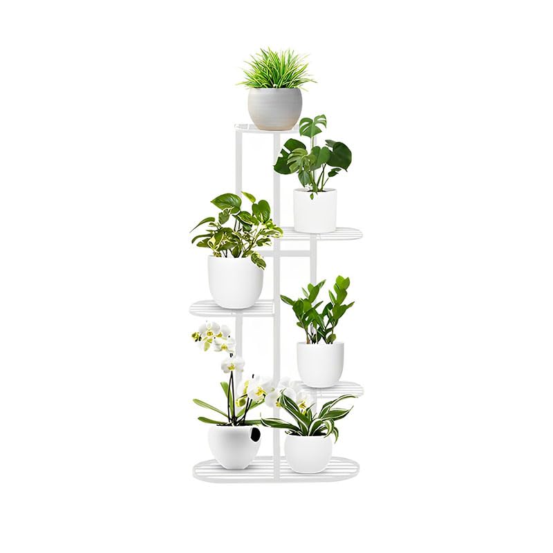 Paquete de 10 soportes de metal para plantas de hierro antioxidante, soporte para macetas de interior y exterior, soporte redondo para plantas para el hogar, interior y exterior, decoración de jardín