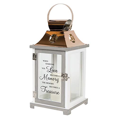 Carson Home A Memory Becomes a Treasure Flameless Candles Copper Lantern