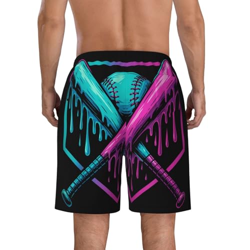 Men's Beach Shorts Summer 3 Pockets Casual Elastic Waist Drawstring Lace Up Beach Shorts Swim Trunks for Men4