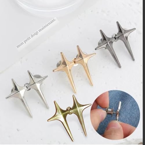 Okaywork 8 Paires de Boutons Pour Jeans - Étoile 4 Magiciens - Pince pour Pantalon Trop Large, Taille Serrée Bouto, Ceinture Ajustable Sans Couture, Boutons de Jeans Amovibles, Plusieurs Couleurs – vue 8