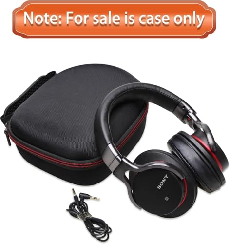 Image of M.G.R.J Hard Shell Headphone Case Cover for Noise Airwave Max 5 Wireless Over-Ear Headphones || Noise Two Wireless On-Ear Headphones (Black)