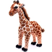 HWD 14'' Lifelike Stuffed Giraffe Doll, Cute Soft Stuffed Animals Plushies Toys for Kids Toddlers Christmas Xmas Birthday
