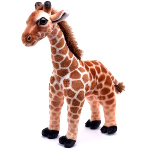 HWD 14'' Lifelike Stuffed Giraffe Doll, Cute Soft Stuffed Animals Plushies Toys for Kids Toddlers Christmas Xmas Birthday