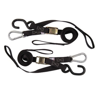 Rider Cargo Soft Loop/Buckle/Carabiner Tie Downs Black