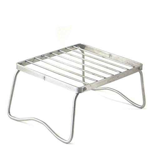 N&N Foldable stainless steel BBQ grill picnic barbecue Portable, campfire grill stainless steel camping BBQ Grill Folding,27.5 * 23.5 * 13cm