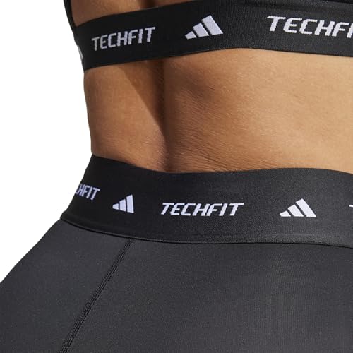 Mallas Capri Techfit adidas con ajuste de compresión muscular para running 4