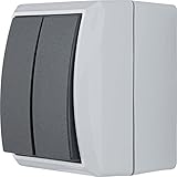 REV 0511571777 AquaForm, Serienschalter, Feuchtraum IP44, einpolig, Aufputz, grau