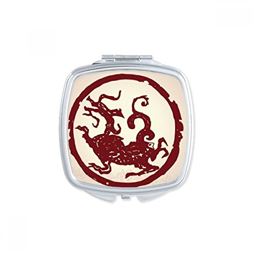 Miroir de poche compact fini les miroirs brisés dans le sac avec ce modèle carré