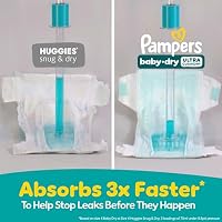 Pampers Baby Dry Ultra Cushiony Diapers, Size 4 (15-34 lbs), 92 Count, Up to 100% Leakproof — image 4