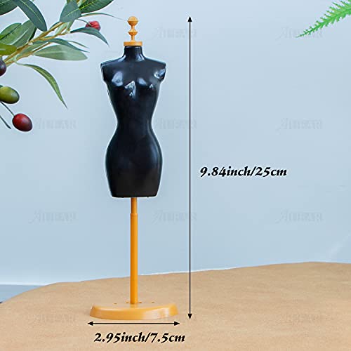 Auear, Set Of 4 Dress Cloth Gown Plastic Display Support Holder Mannequin Model Stand 2 Colors #TOP1