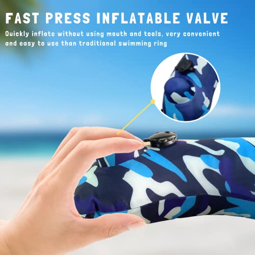 Eirix Inflatable Swim Trainer For Kids/Adults, Protable Swimming Belt For Training, Multifunctional U Shaped Travel Waist Pillow #TOP1
