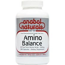 Amino Balance 240 caps, Amino Energy Supplement, Complete 23 Freeform Amino Blend Formula with BCAAs, 9 Essential Amino Acids EAAs for Sports Nutrition, Post Workout Muscle Recovery