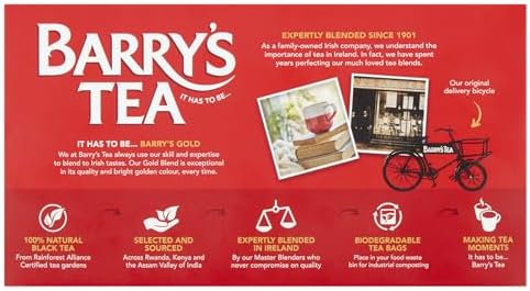 Barry's Irish Tea Signature Gold Blend, 160 ct (Pack of 4)