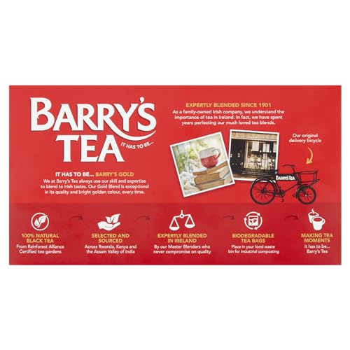 Barry's Irish Tea Signature Gold Blend, 160 ct (Pack of 4)