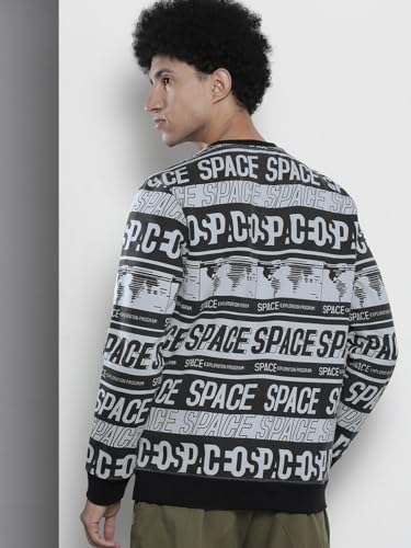 Image of The Indian Garage Co Grey Regular Fit Typography Long Sleeve Pull On Sweatshirt