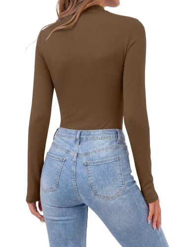 Image of OPOIPIN Women's Long Sleeve Basic Bodysuit