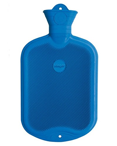 Faba Care by Sänger 2 Litre Hot Water Bottle, Natural Rubber, 1 Side Fins