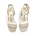 DREAM PAIRS Platform Heels for Women High Block Chunky Open Toe Ankle Strap Heels Fashion Wedding Party Evening Prom Dance Dress Pump Sandals Shoes,Size 8.5,Gold-Glitter,SDHS2420W